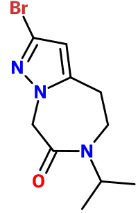 (image for) MC017862 2-Bromo-6-isopropyl-5,8-dihydro-4H-pyrazolo[1,5-d][1,4]diazepin-7-one